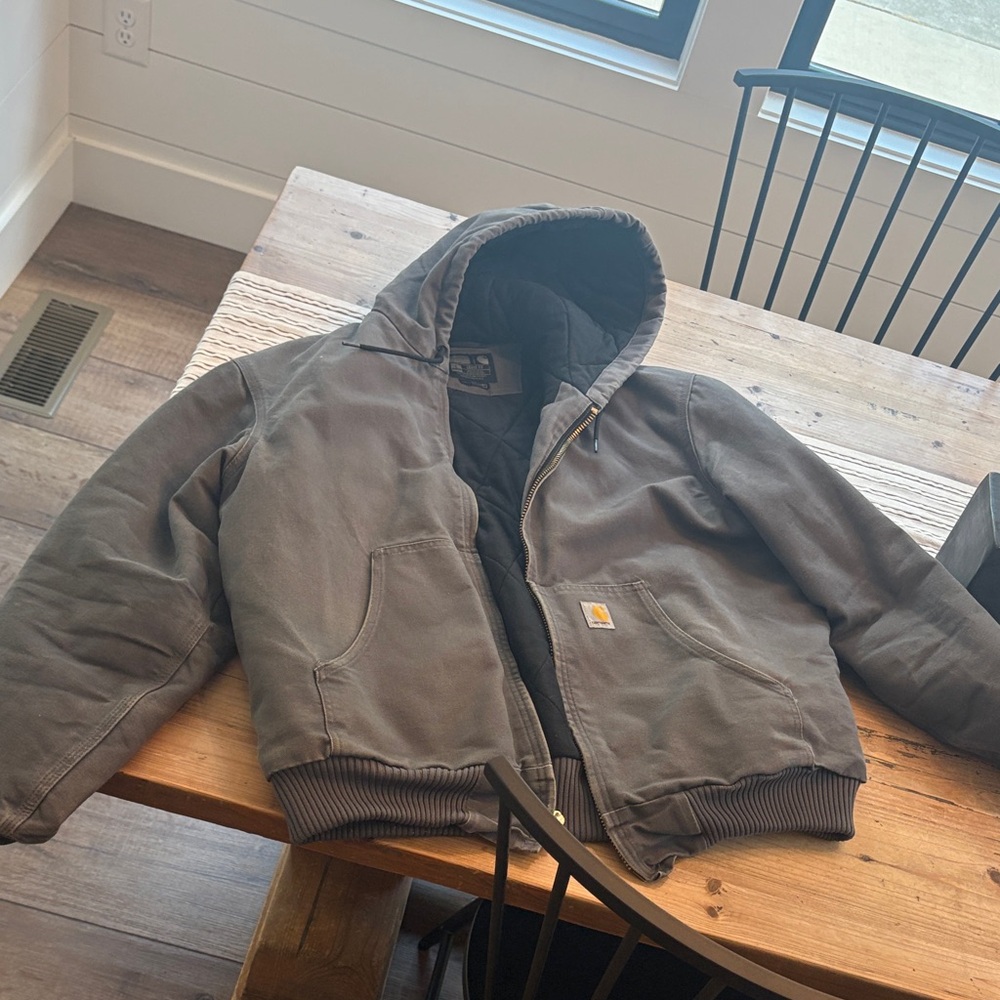 Carhartt Charcoal Hooded Coat